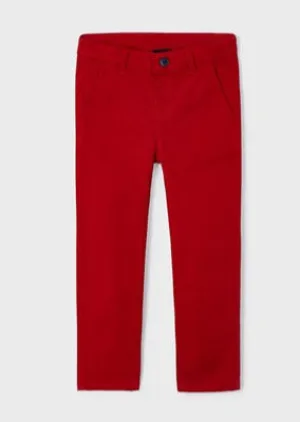 Basic Red Chino Pants