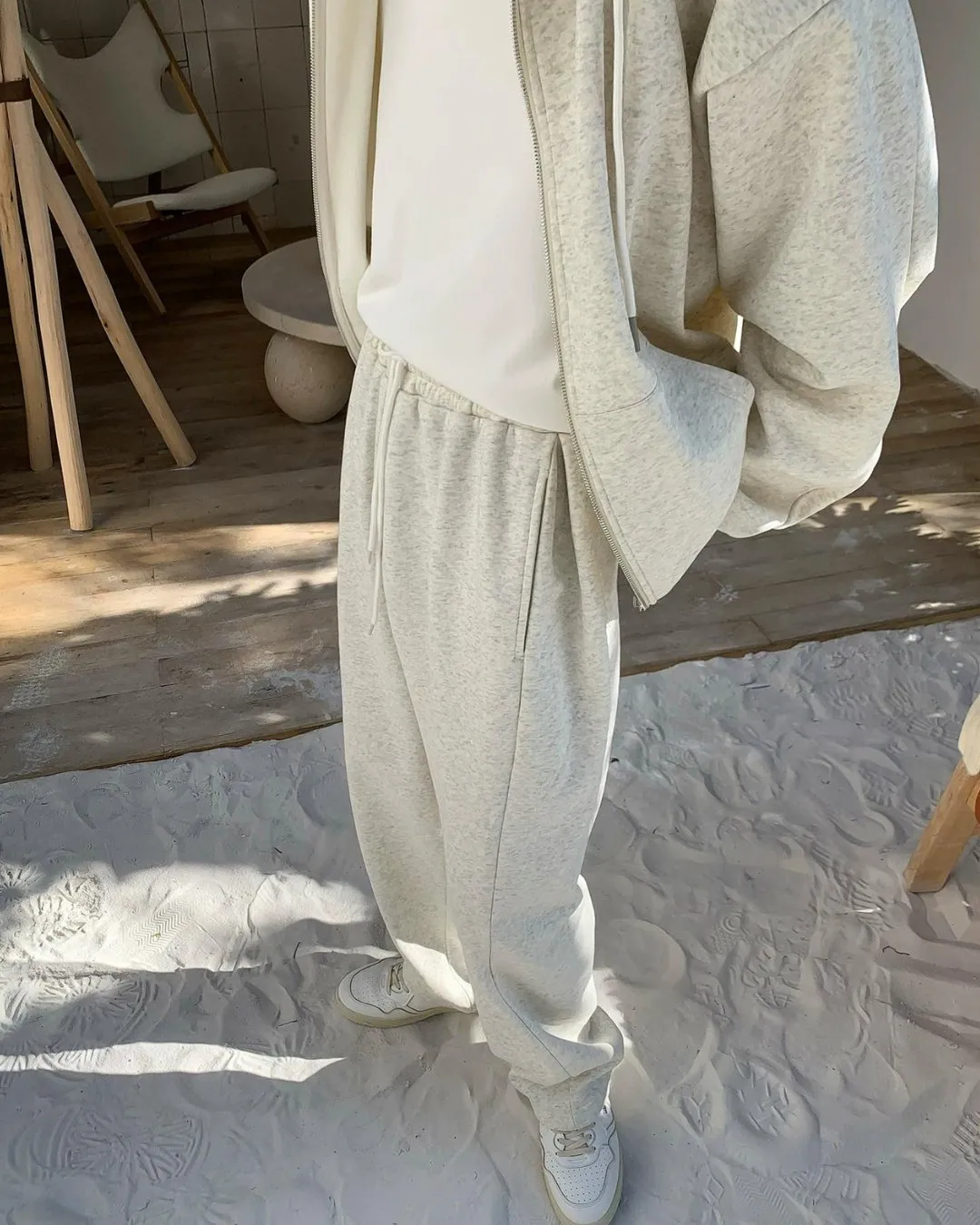 Loose Zip Hoodie＆Sweatpants BKC0232