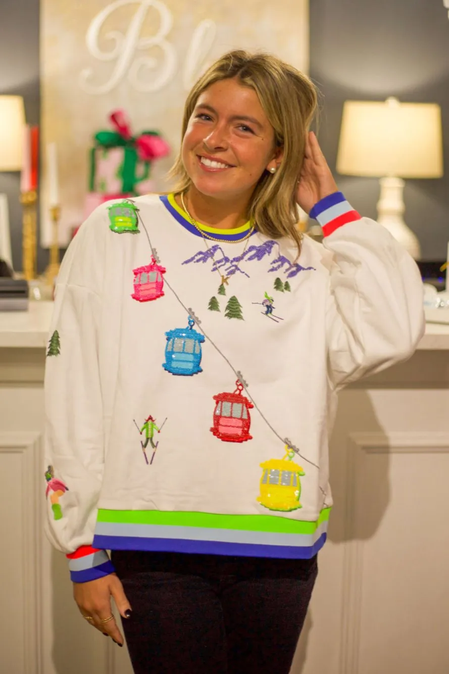 Ski Lift on Gondola Sweatshirt